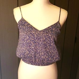 RESET Sleeveless Lady's Dress Crop Top with Dainty Shoulder Straps and V-Neck